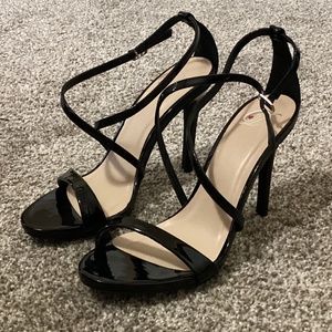 Black stiletto heels